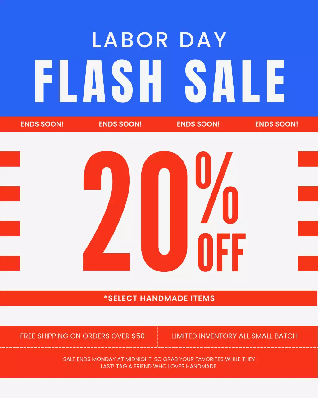 Blue Bold Sale Promotion Instagram Post