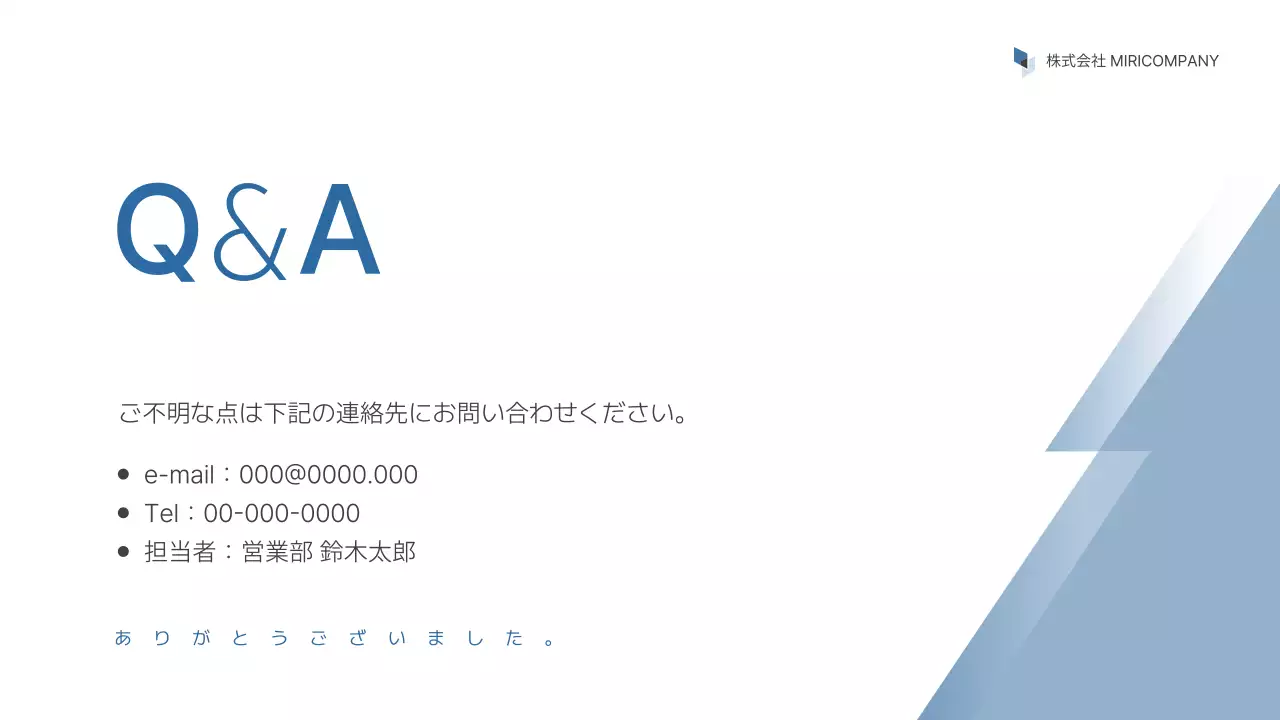 青 モダン ビジネス 計画書 プレゼンテーション