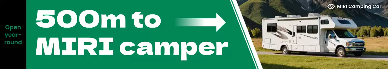 Propaganda de camper moderno e verde