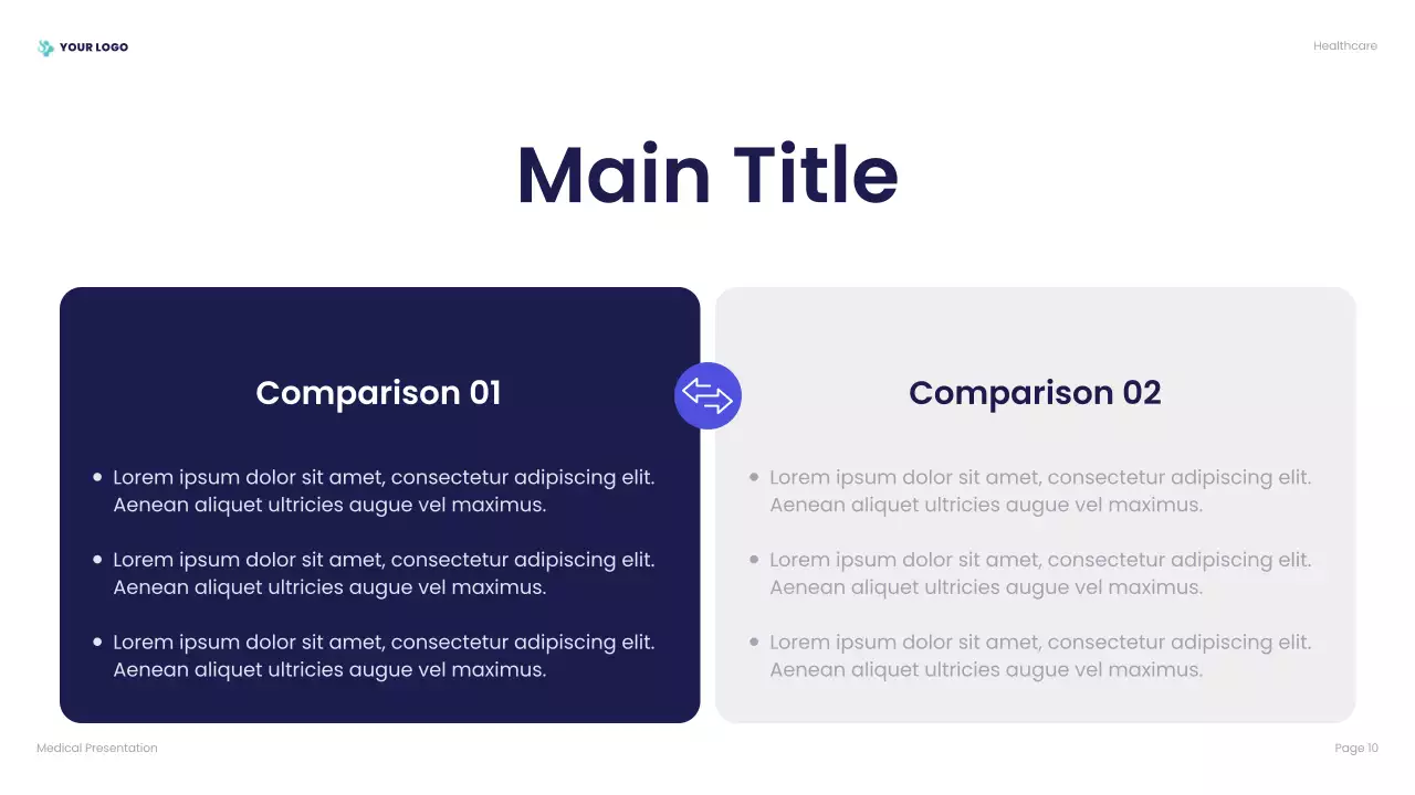 blue modern healthcare presentation