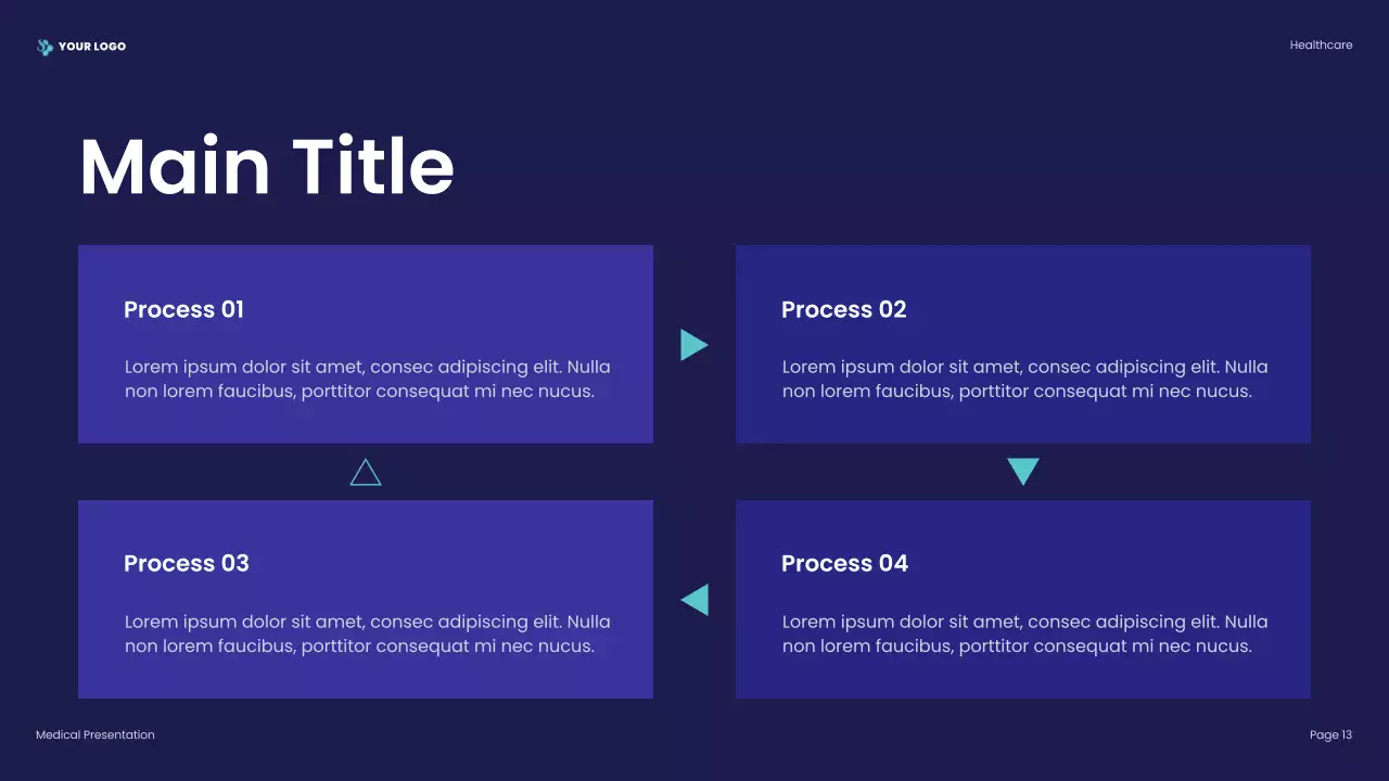 blue modern healthcare presentation