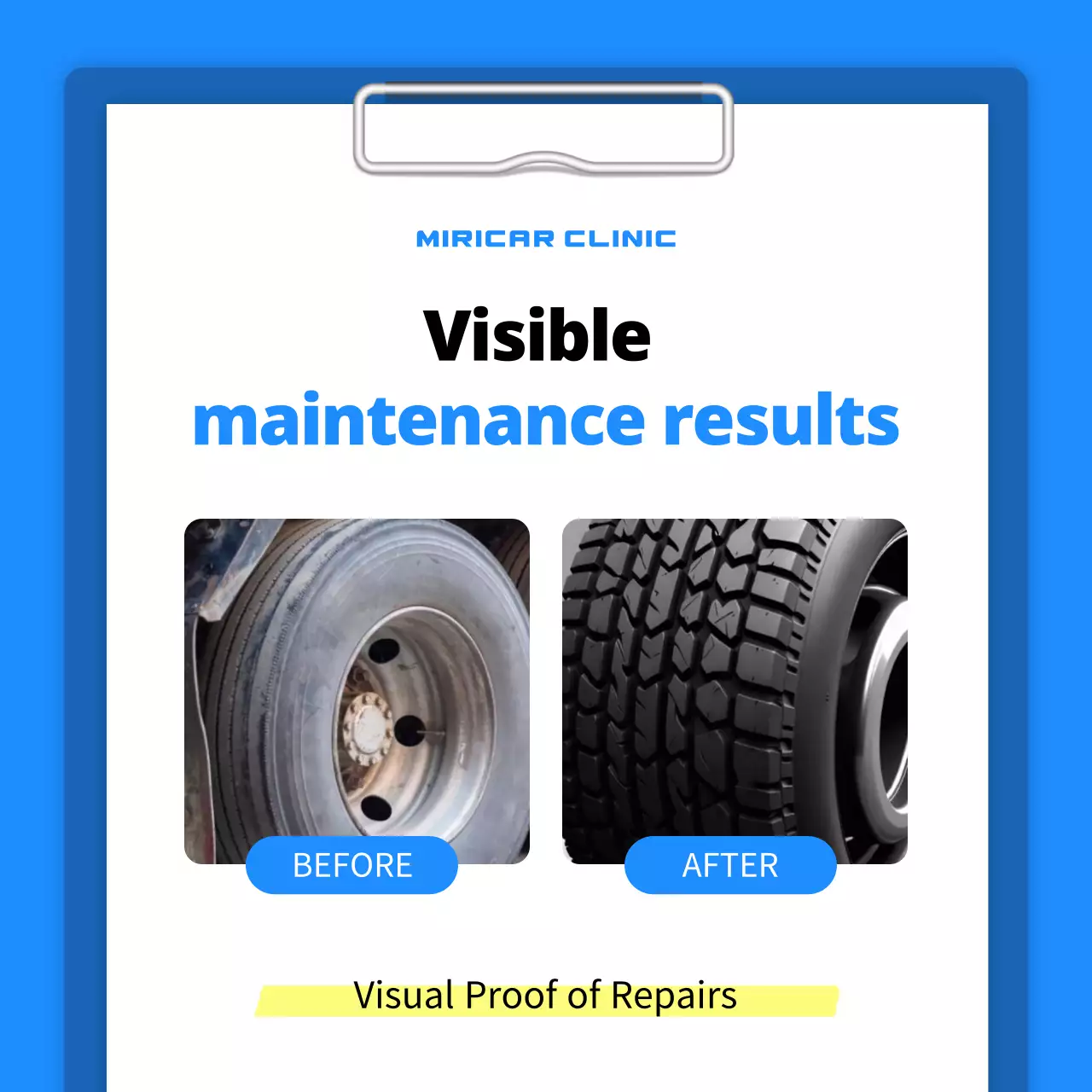 blue modern garage checklist