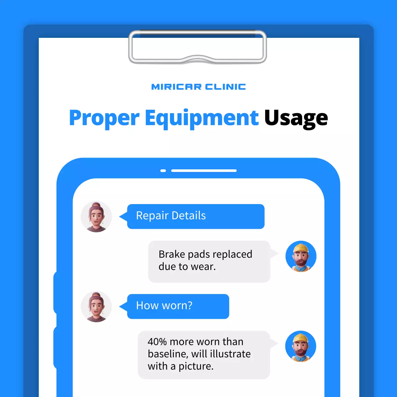 blue modern garage checklist
