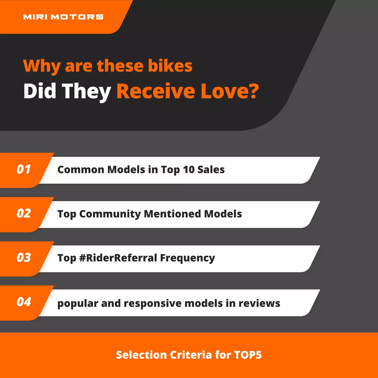 orange modern motorcycle promotion