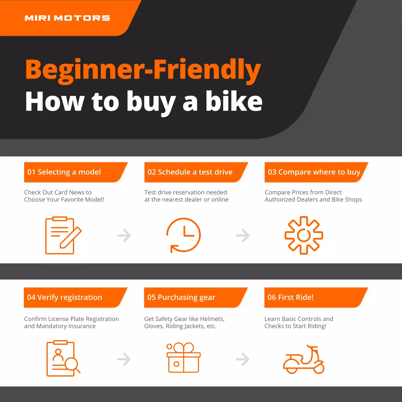orange modern motorcycle promotion