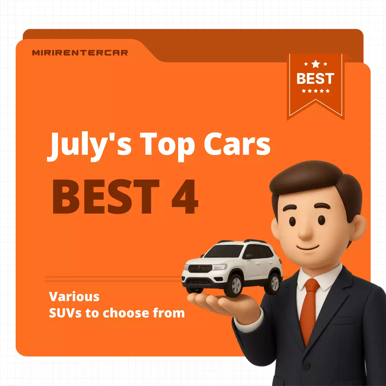 orange modern car promotion