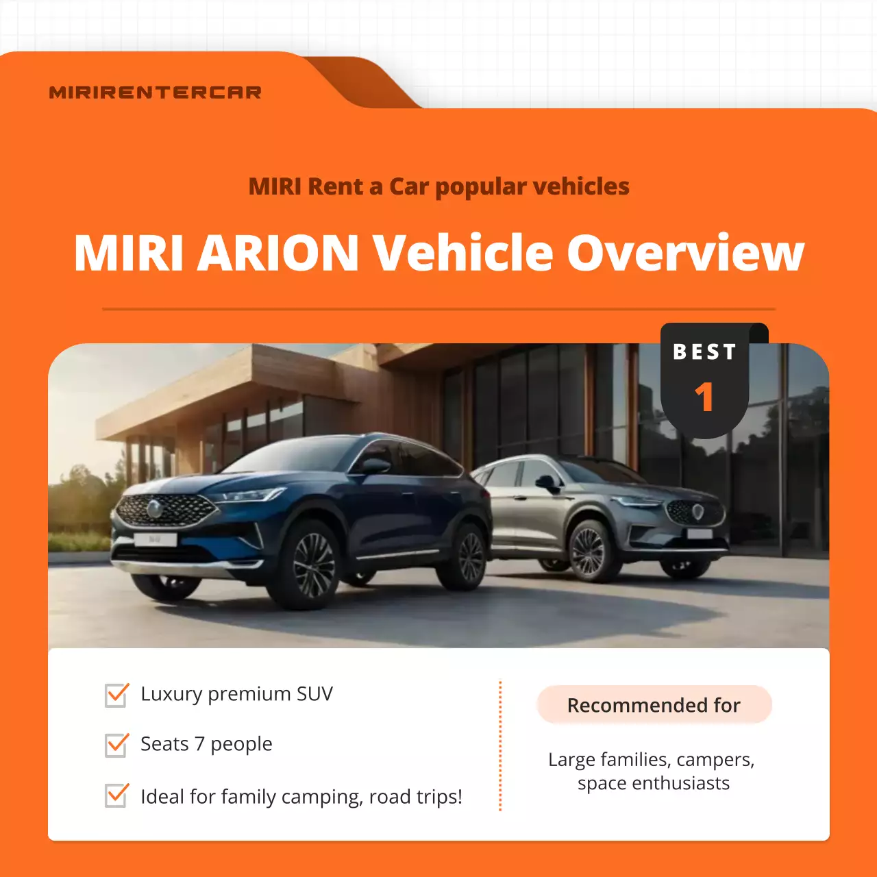 orange modern car promotion