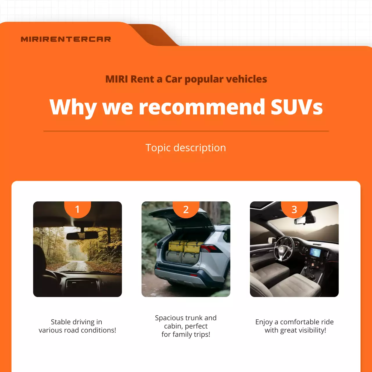 orange modern car promotion