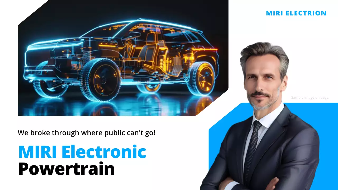 promosi otomotif modern biru