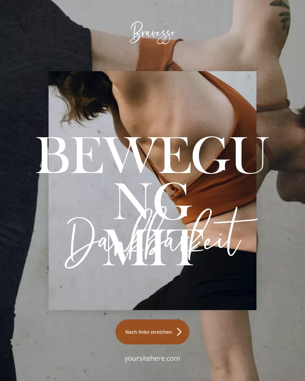 Instagram-Beitrag zu Werbung für Beige Modern Fitness