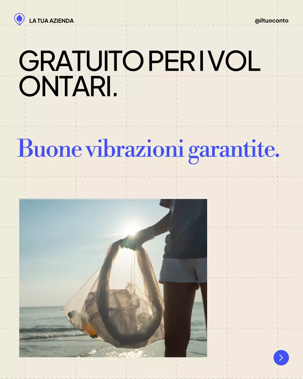 Post di Instagram per l'annuncio dell'evento Beige Modern Beach