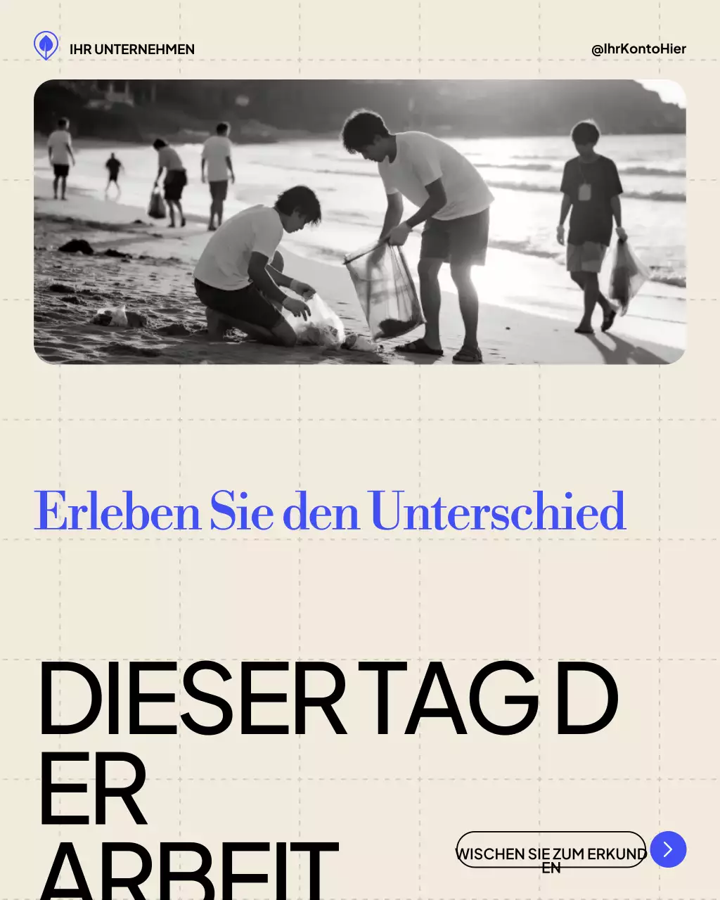 Beige Modern Beach Event Ankündigung Instagram Post