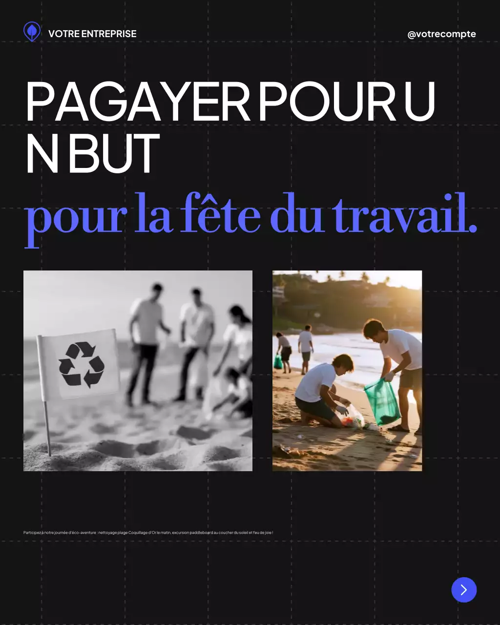 Publication Instagram d'annonce d'événement Beige Modern Beach