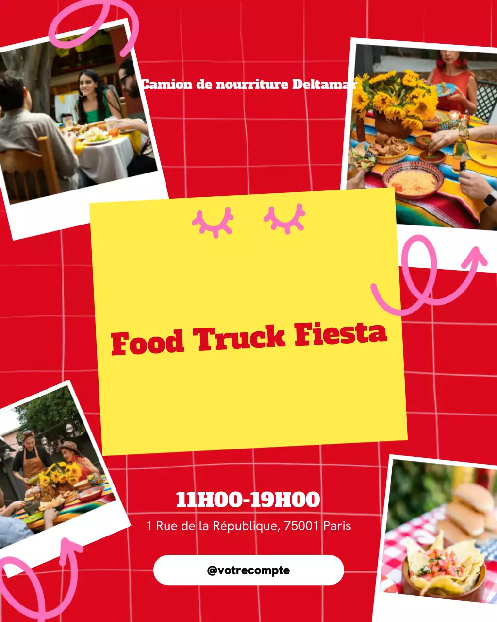 Publication Instagram de promotion de Red Trendy Food