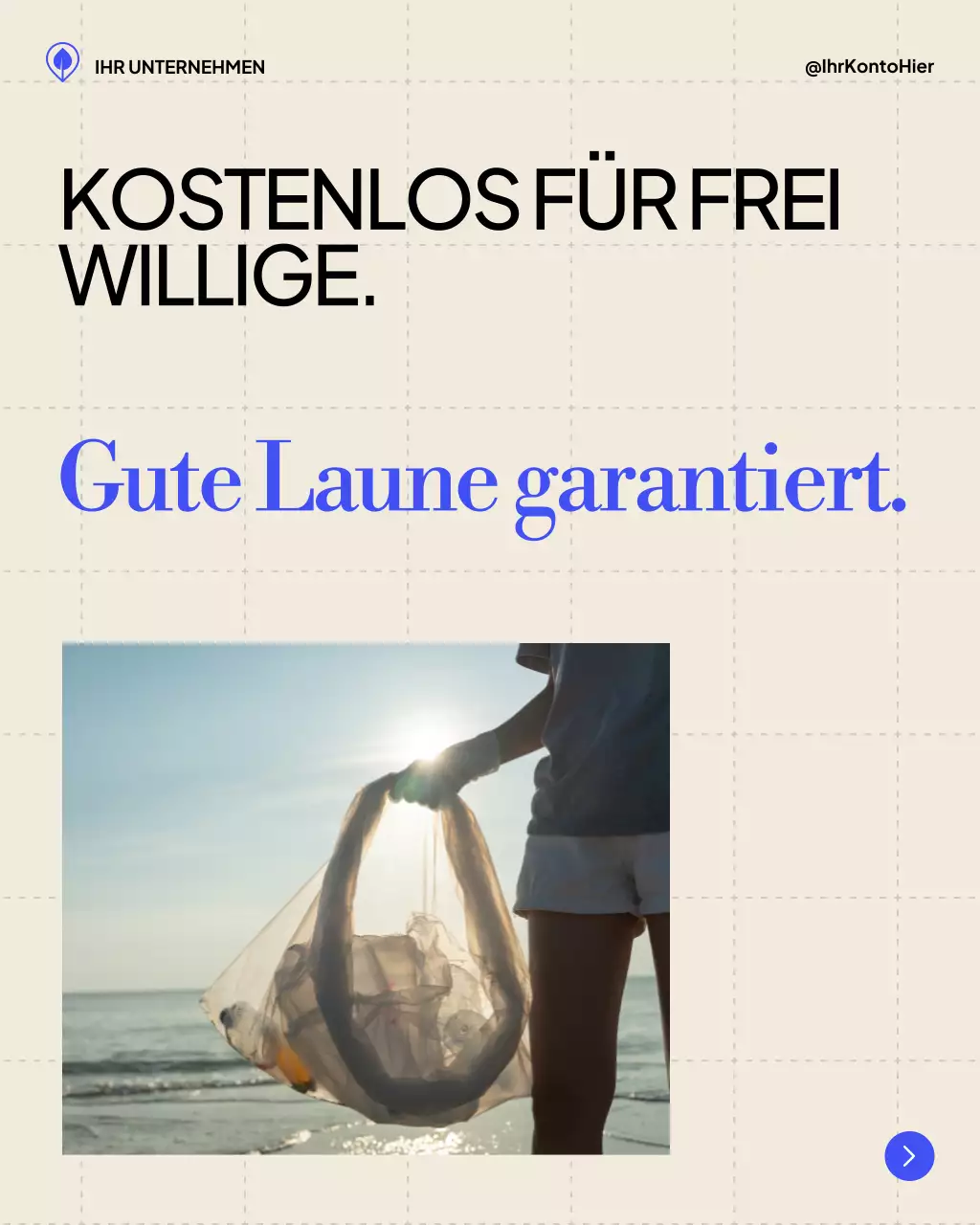 Beige Modern Beach Event Ankündigung Instagram Post