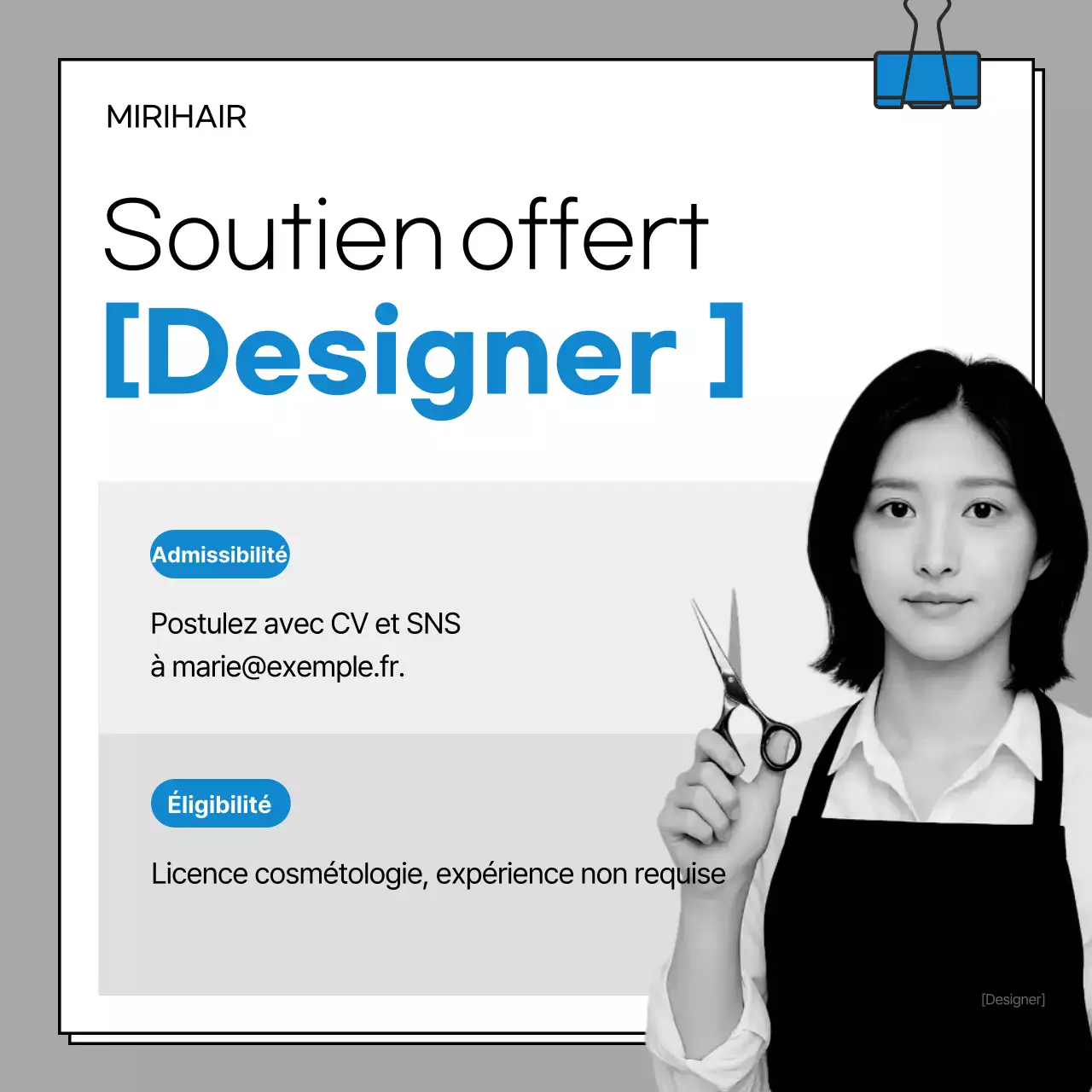 Avis de recrutement de Gray Clean