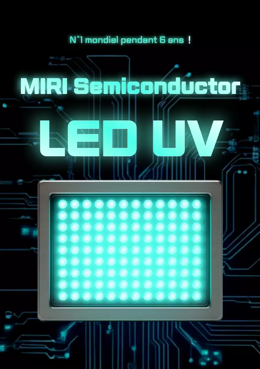 Publicité pour un semi-conducteur moderne au néon