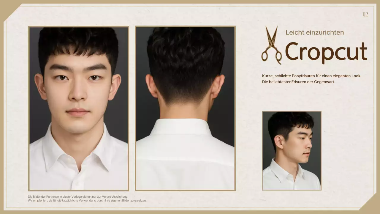 Katalog klassischer schwarzer Frisuren