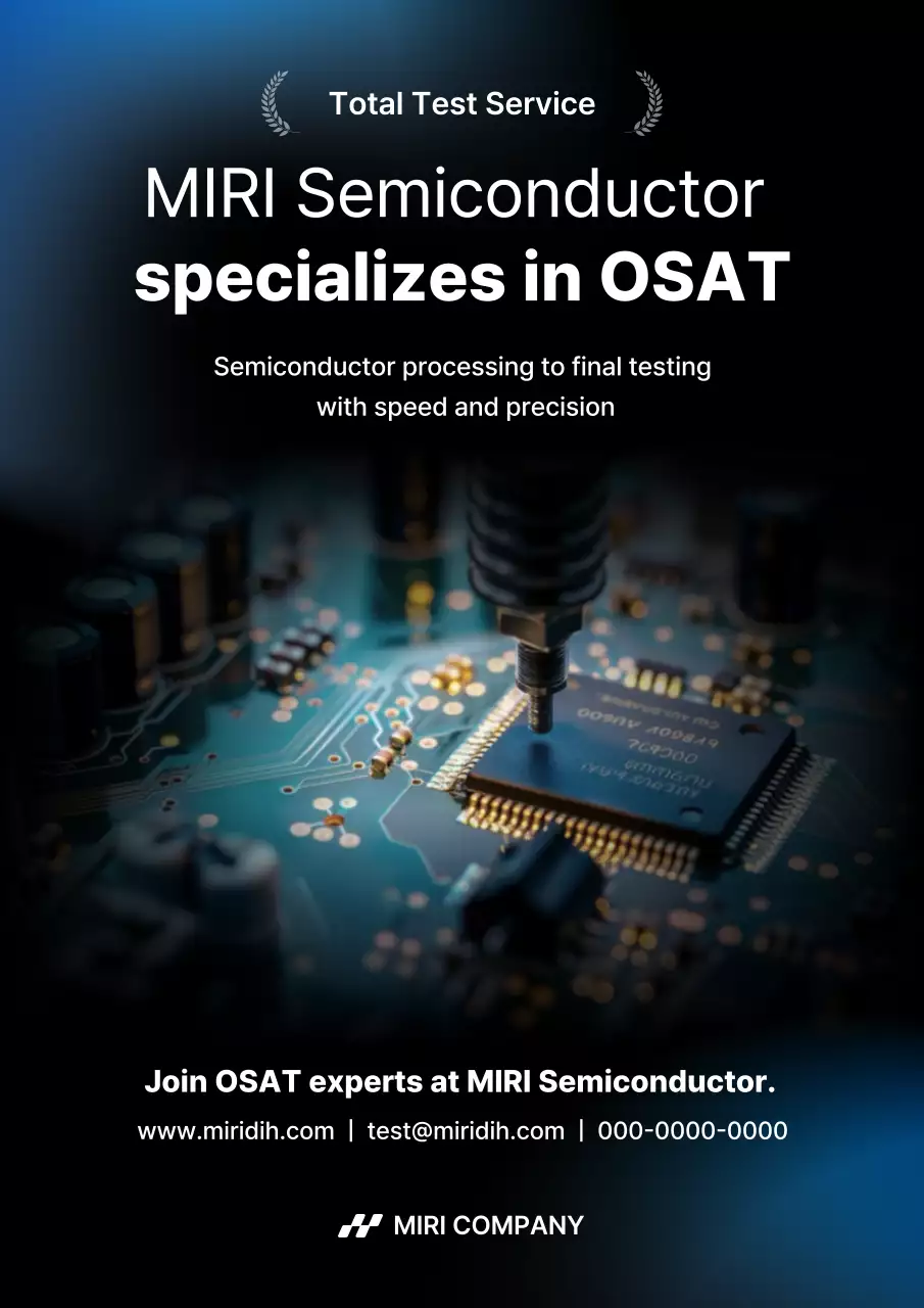 Black Modern Semiconductor Advertisement