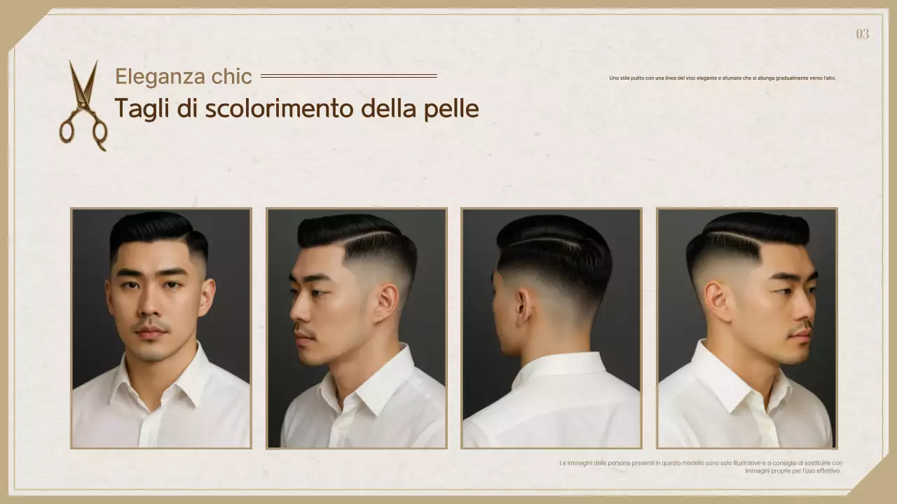 Catalogo di acconciature classiche nere