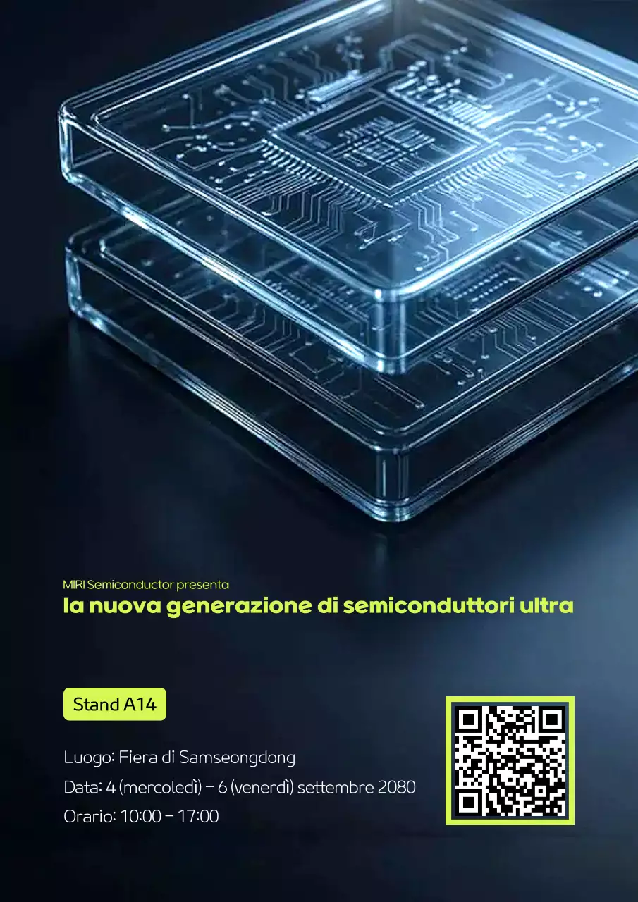 Mostra di semiconduttori moderni neri