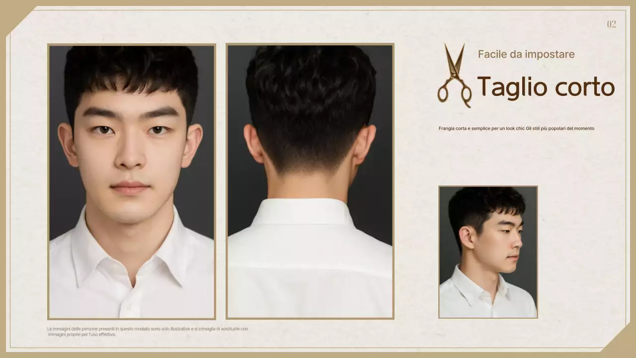 Catalogo di acconciature classiche nere