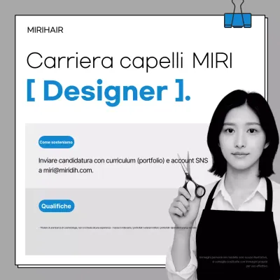 Avviso di reclutamento Gray Clean