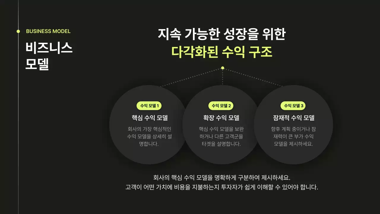 검정 모던 투자 보고서 분석 IR