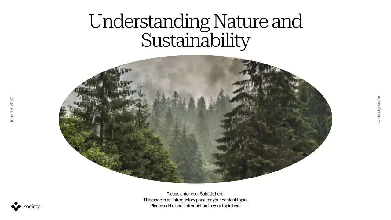 Green Minimal Sustainability Guide Presentation