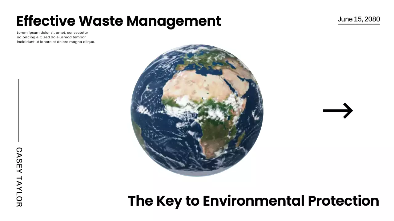 White Modern Environmental Guide Presentation