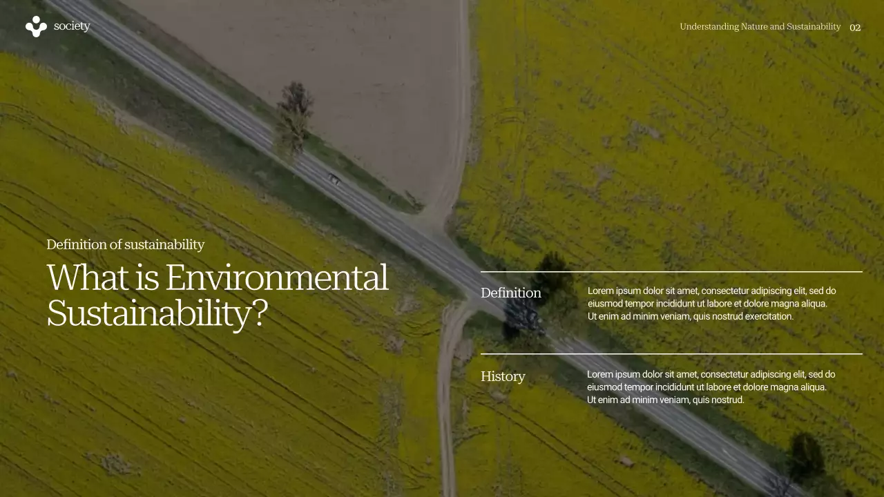 Green Minimal Sustainability Guide Presentation