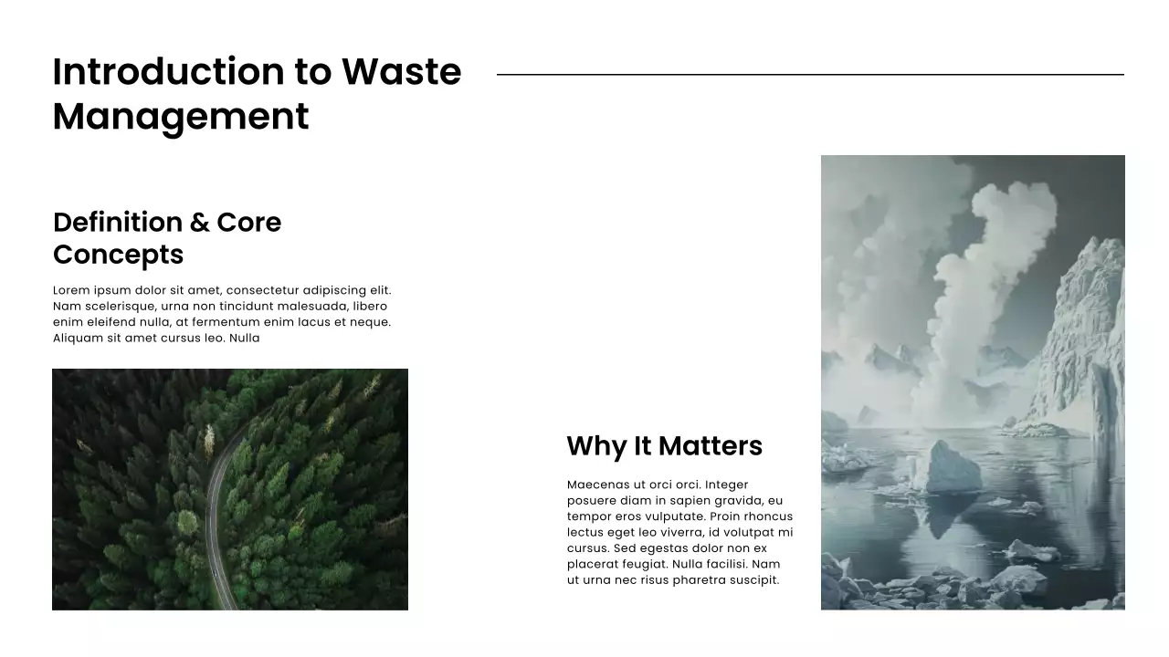 White Modern Environmental Guide Presentation
