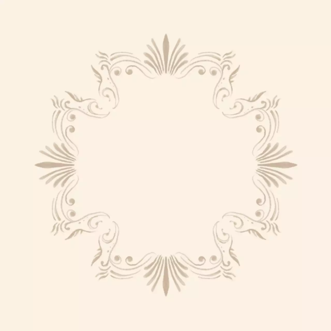 アイボリー クラシック フレーム 招待状 フレーム