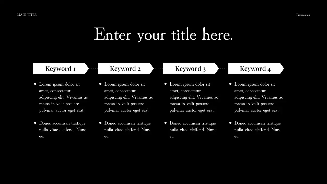 black modern fundraising document