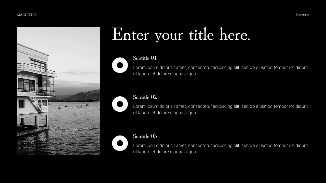 black modern fundraising document