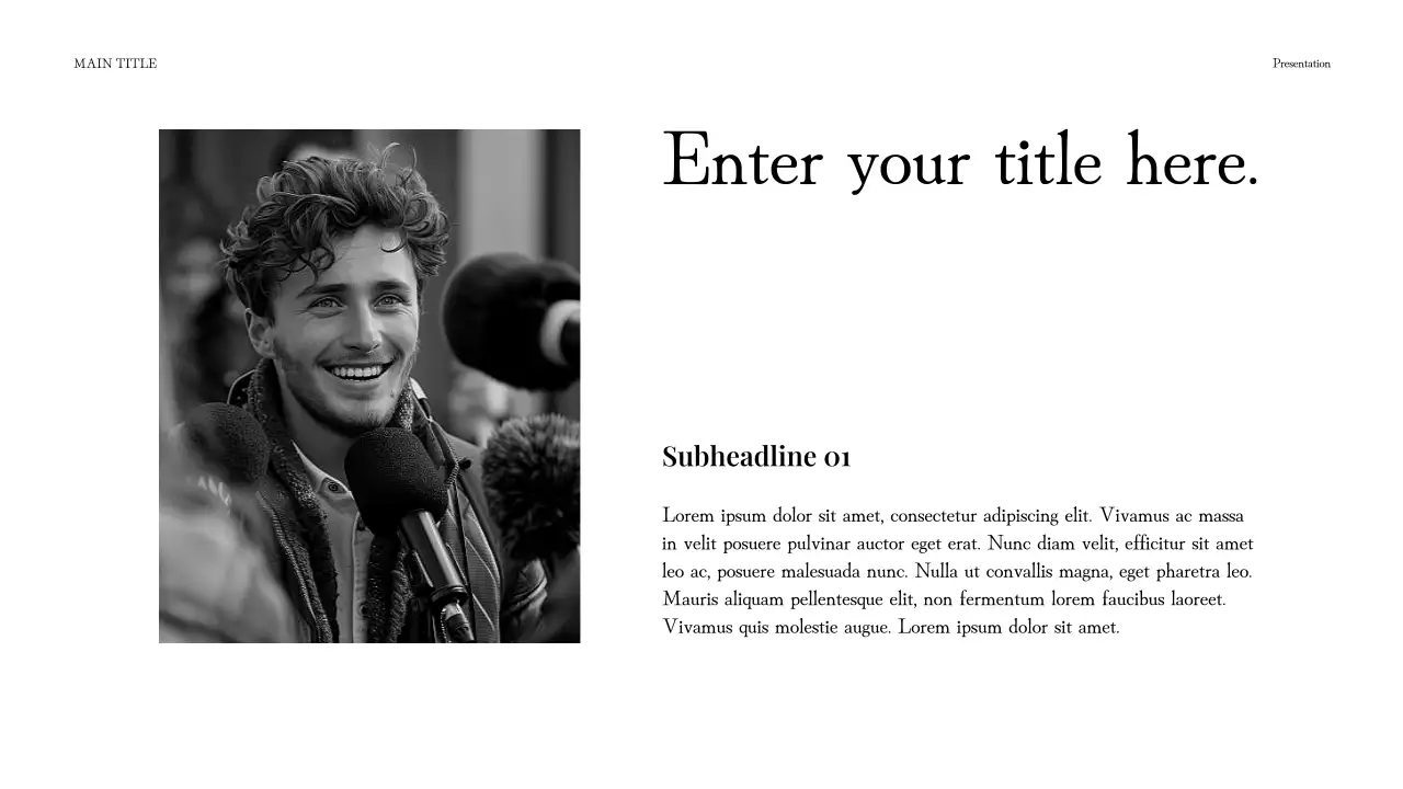 black modern fundraising document