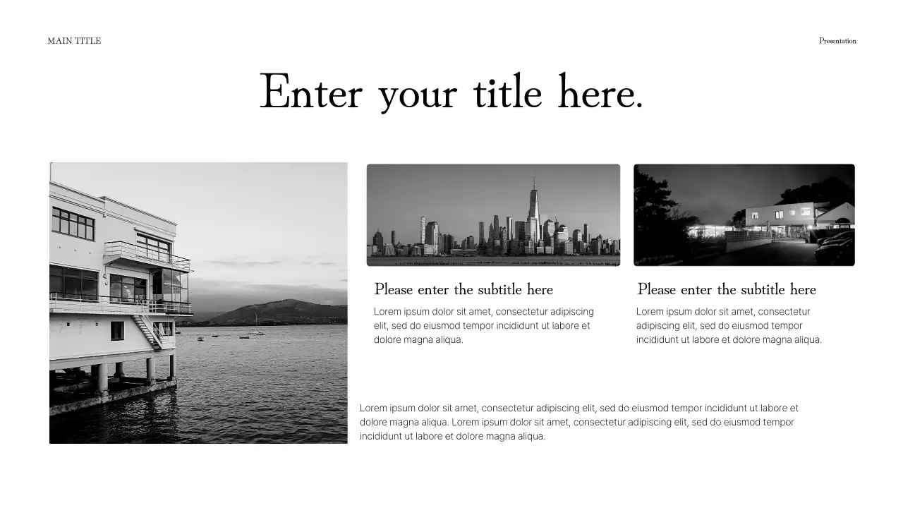 black modern fundraising document