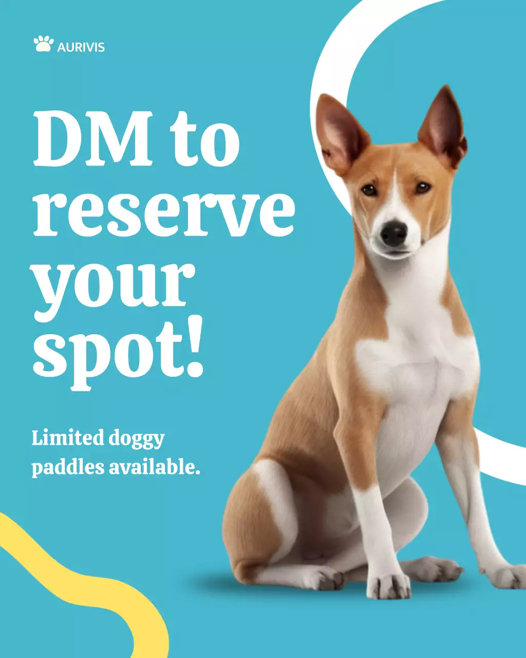 Blue Playful pet Advertisement Instagram Post