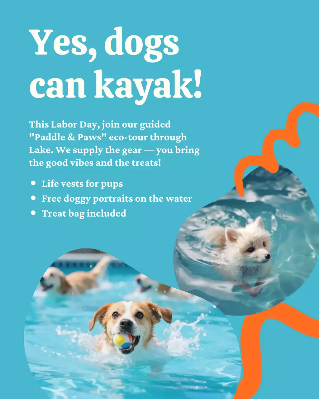 Blue Playful pet Advertisement Instagram Post