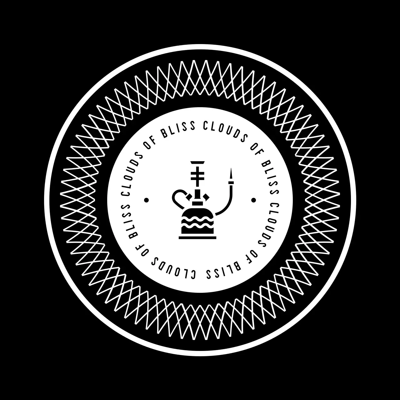 黒 モダン カフェ ロゴ 杯イラスト