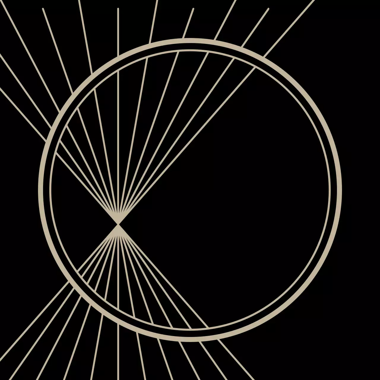 黒 幾何学 アート ポスター シンプルパターン