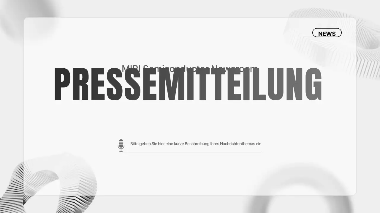 Gray Modern Semiconductor Nachrichtenführer