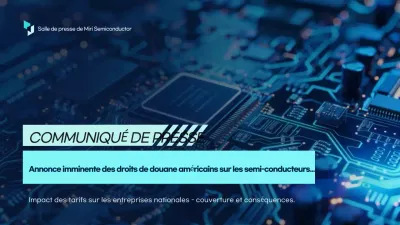 Transmission d'informations sur les semi-conducteurs modernes bleu ciel