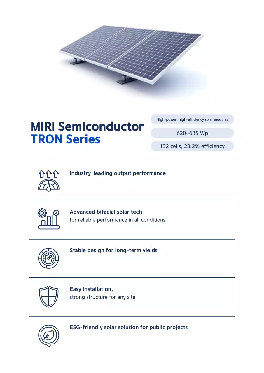 Khuyến mãi Mô-đun năng lượng mặt trời hiện đại màu xanh