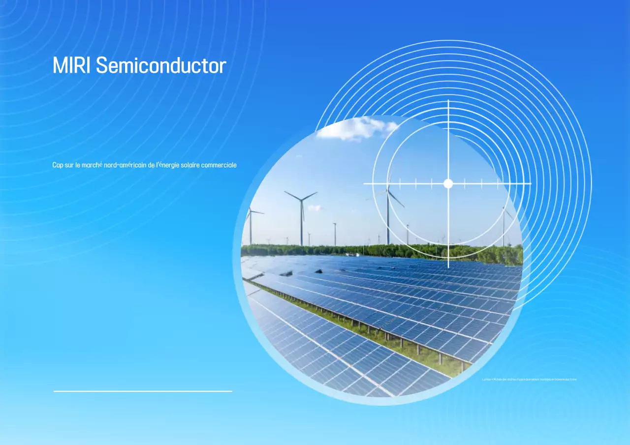 Publicité sur les énergies renouvelables modernes de Sky Blue