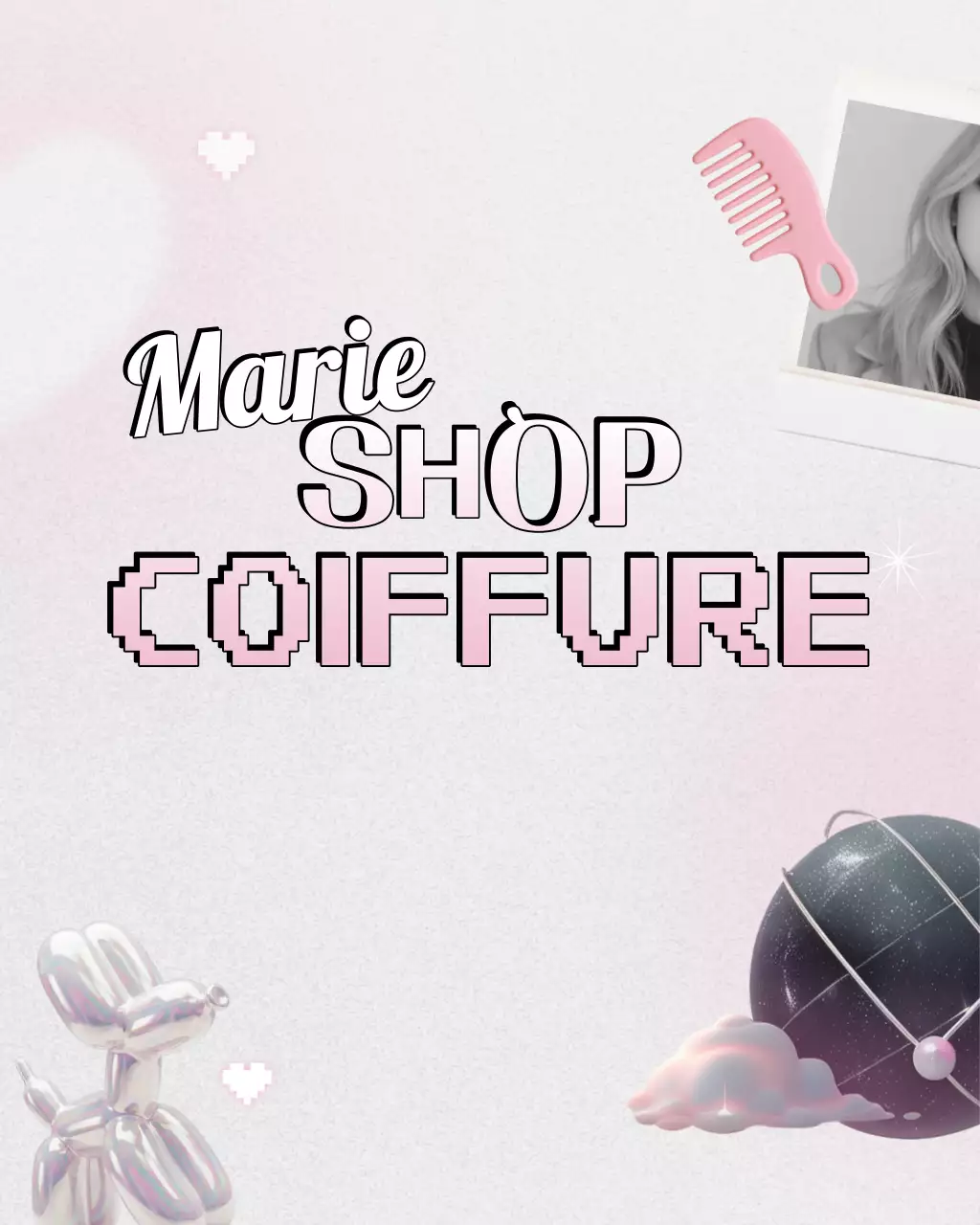 Promotion du salon de coiffure Pink Kitsch