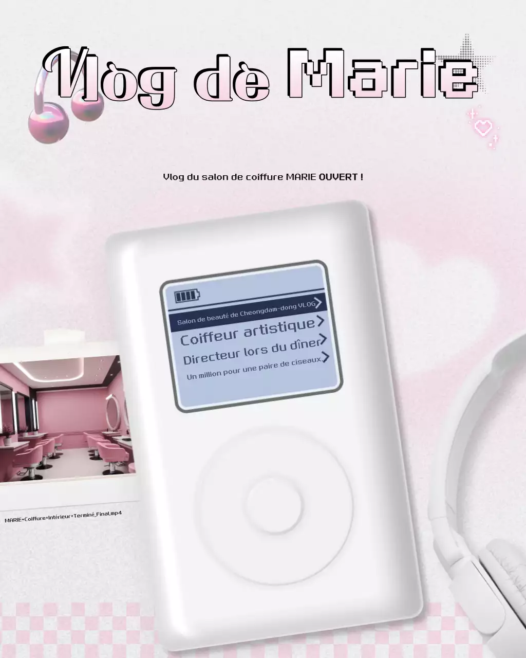 Promotion du salon de coiffure Pink Kitsch