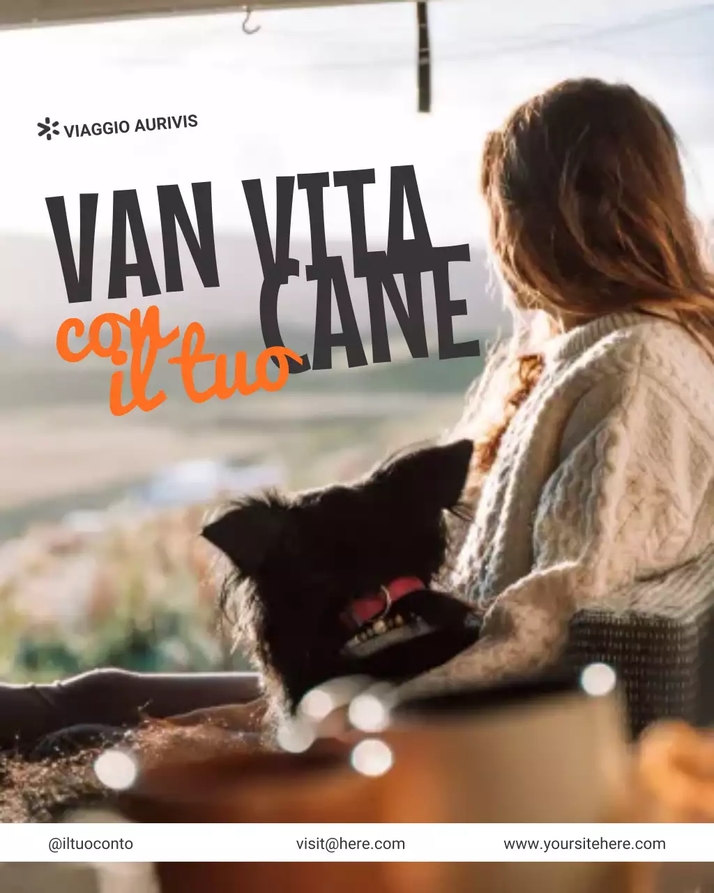 Post Instagram pubblicitario di viaggio giocoso giallo