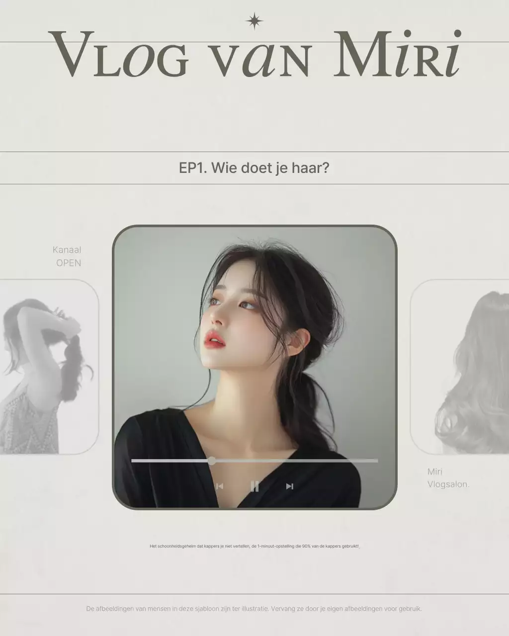 Promotie van Beige Modern Beauty Blog