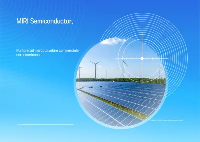 Pubblicità moderna di energia rinnovabile Sky Blue